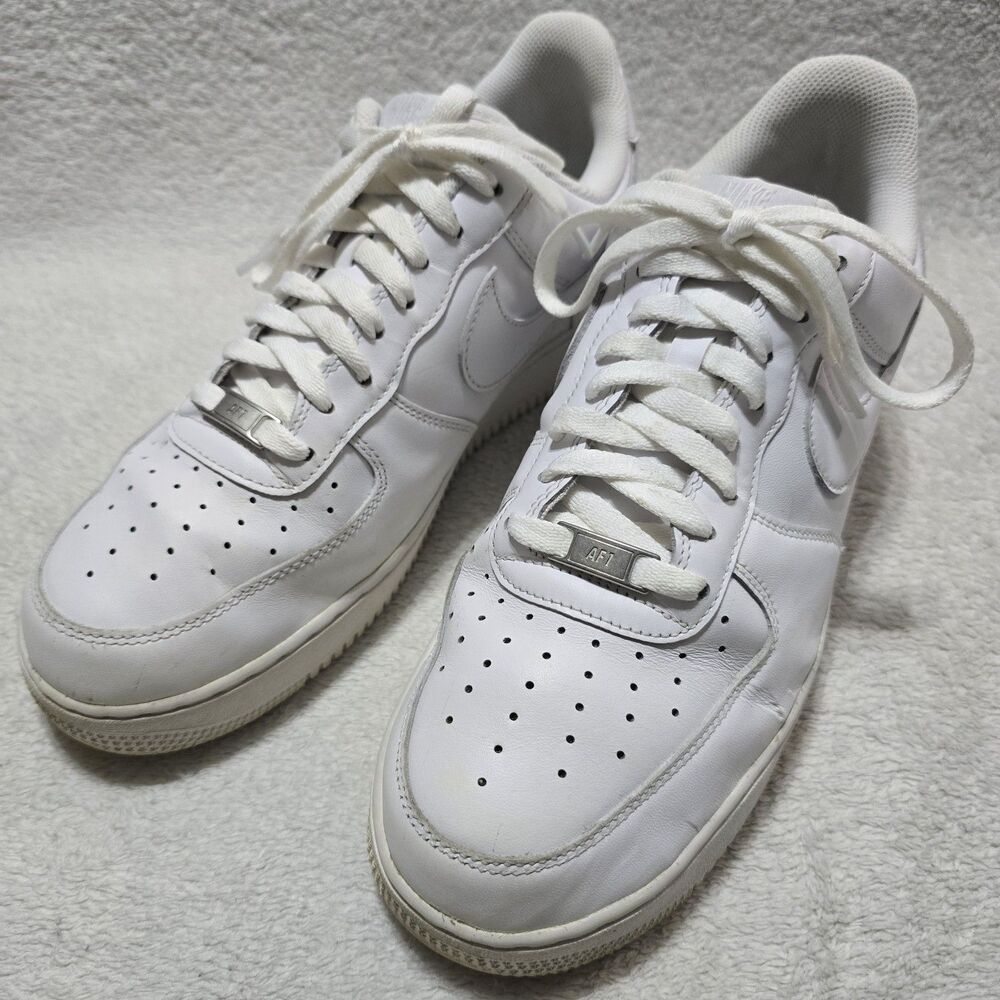 Nike Air Force 1 '07 Men's Size 11 Low Triple White Sneakers CW2288-111 Shoes